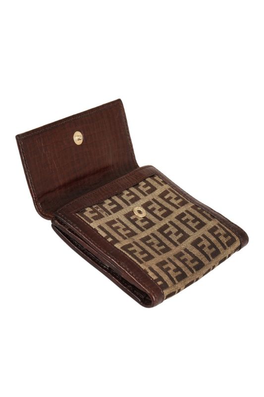 FENDI MONOGRAM ZUCCHINO PATTERN WALLET
