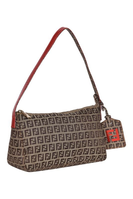 Fendi Monogram Zucchino Shoulder Bag