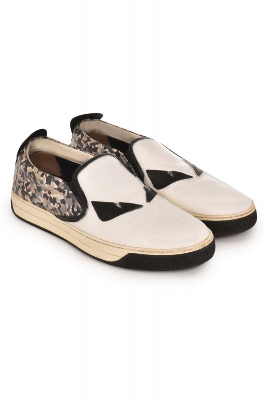 FENDI MONSTER EYES CONFETTI SKATE SNEAKERS
