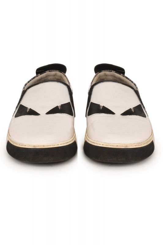 FENDI MONSTER EYES CONFETTI SKATE SNEAKERS
