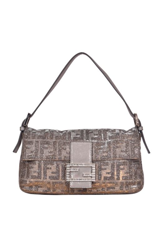 Fendi Shimmer Zucca Baguette