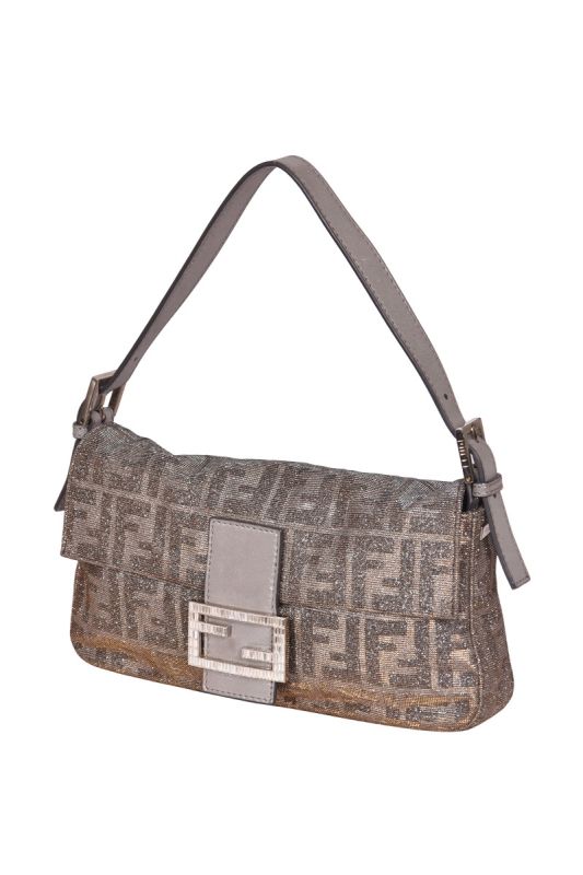 Fendi Shimmer Zucca Baguette