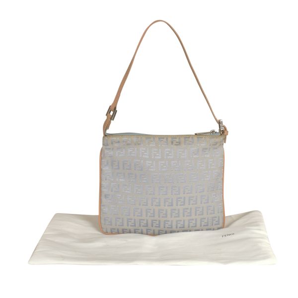 FENDI SKY BLUE ZUCCA MINI BAG