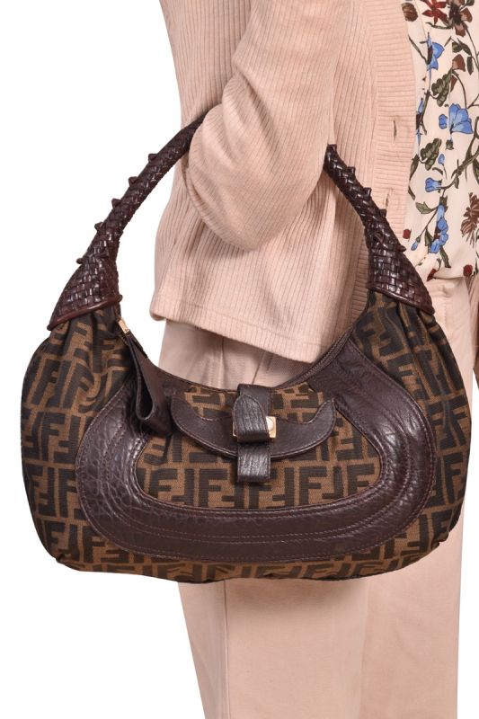 Fendi Spy Hobo Tobacco Hobo Bag