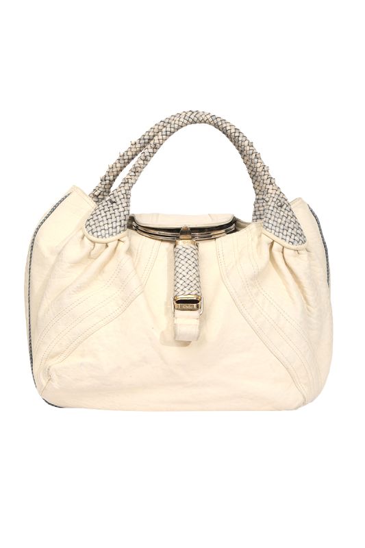 Fendi Spy Ivory White Hand Bag