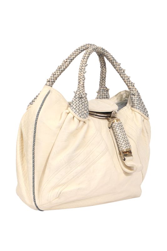 Fendi Spy Ivory White Hand Bag