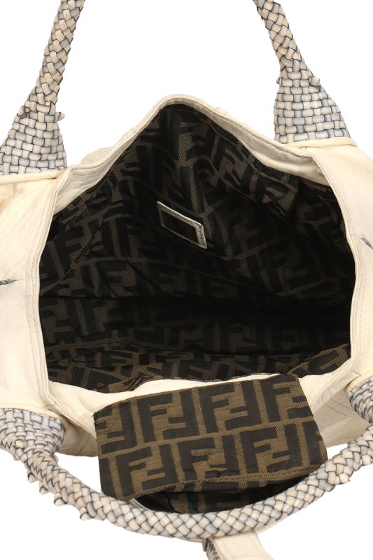 Fendi Spy Ivory White Hand Bag