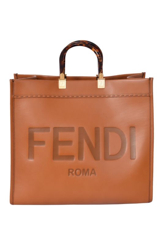 Fendi Sunshine Leather Large Tote Bag