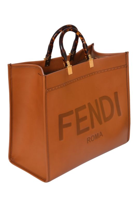 Fendi Sunshine Leather Large Tote Bag