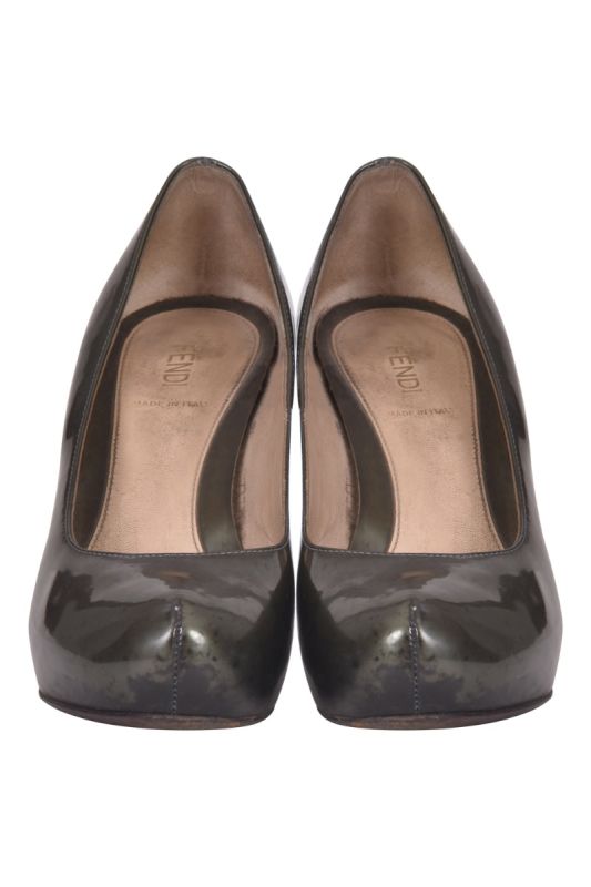 Fendi Tobacco Zucca Heels