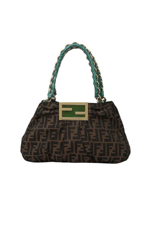 Fendi Tobacco Zucca Mia Shoulder Bag RT180-10