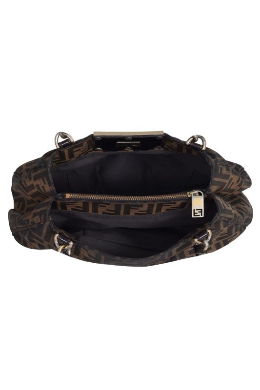 Fendi Tobacco Zucca Mia Shoulder Bag RT157-10