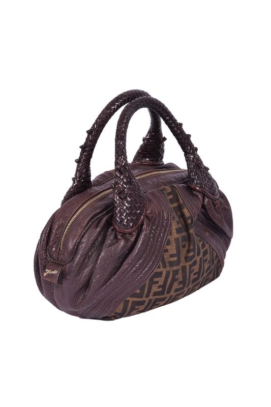 FENDI TOBACCO ZUCCA SPY BAG