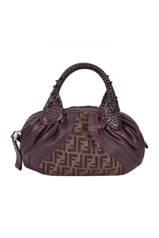 FENDI TOBACCO ZUCCA SPY BAG