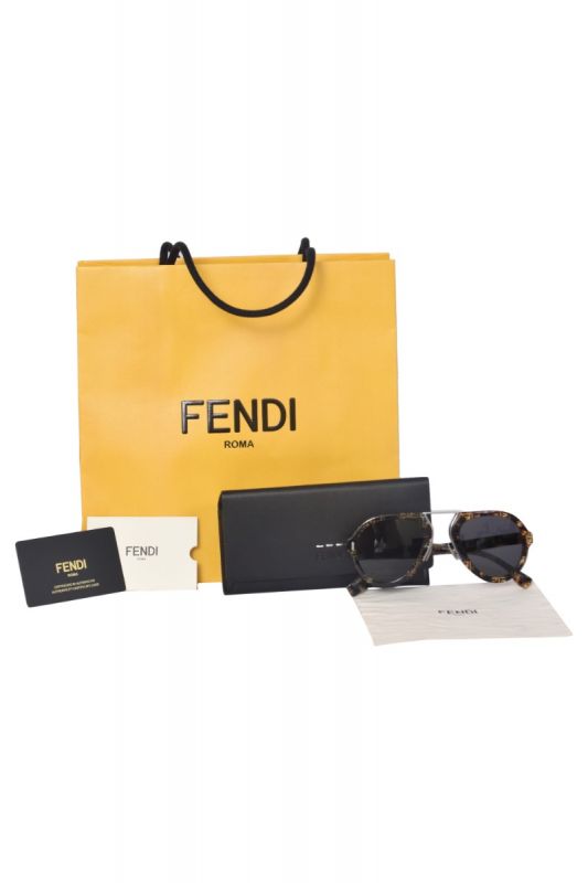 Fendi Tortoise Shell Frame Sunglasses