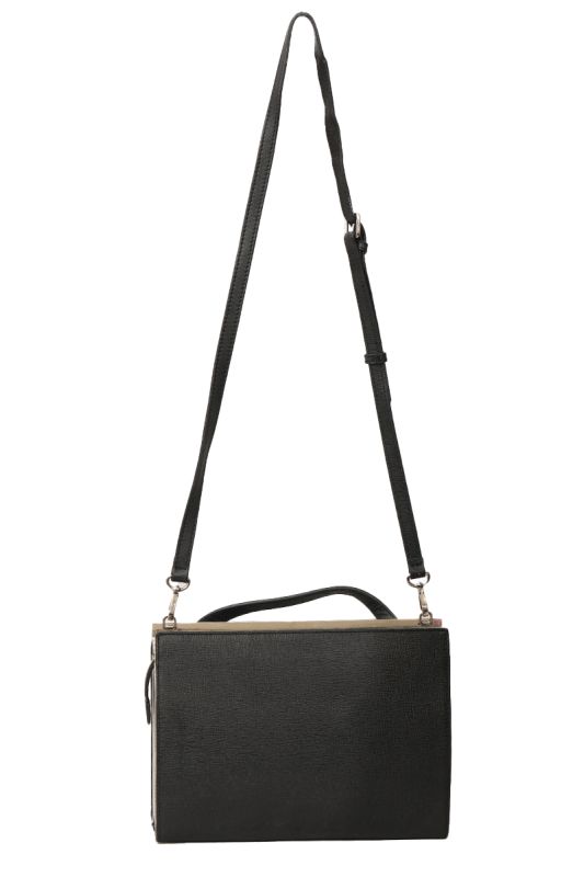 FENDI VITELLO ELITE BI-COLOR DEMI JOUR SHOULDER BAG