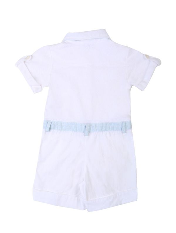 FENDI WHITE AND BABY BLUE PLAYSUIT