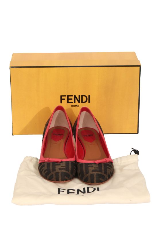 Fendi Zucca Ballet EU 37 Pumps