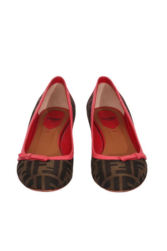 Fendi Zucca Ballet EU 37 Pumps