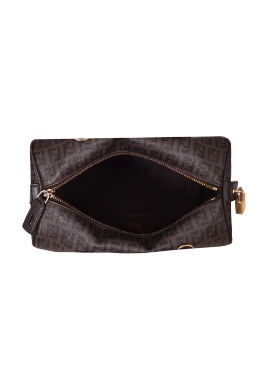 Fendi Zucca Brown Bowling Bag RT130-10