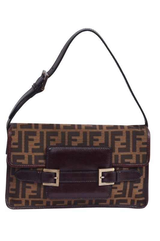 Fendi Zucca Canvas Baguette