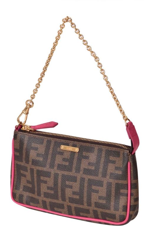 Fendi zucca Canvas Mini Pochette