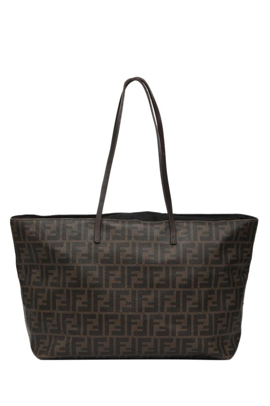 Fendi Zucca Canvas Roll Tote Bag
