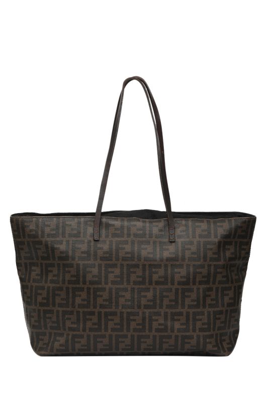 Fendi Zucca Canvas Roll Tote Bag