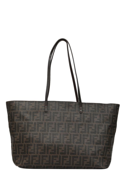 Fendi Zucca Canvas Roll Tote Bag