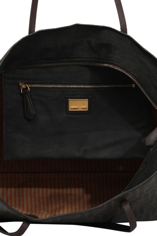Fendi Zucca Canvas Roll Tote Bag