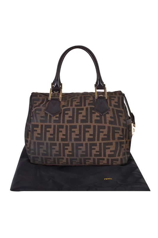 FENDI ZUCCA CHEF BOSTON BAG