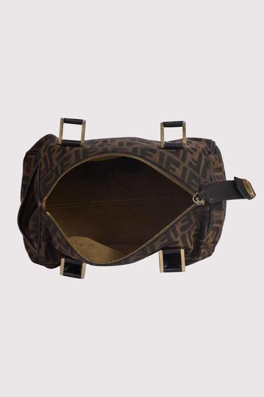 Fendi Zucca Chef Canvas Boston Bag