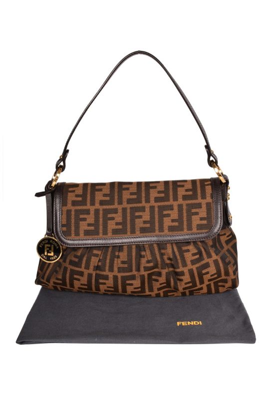 FENDI ZUCCA CHEF FLAP BAG