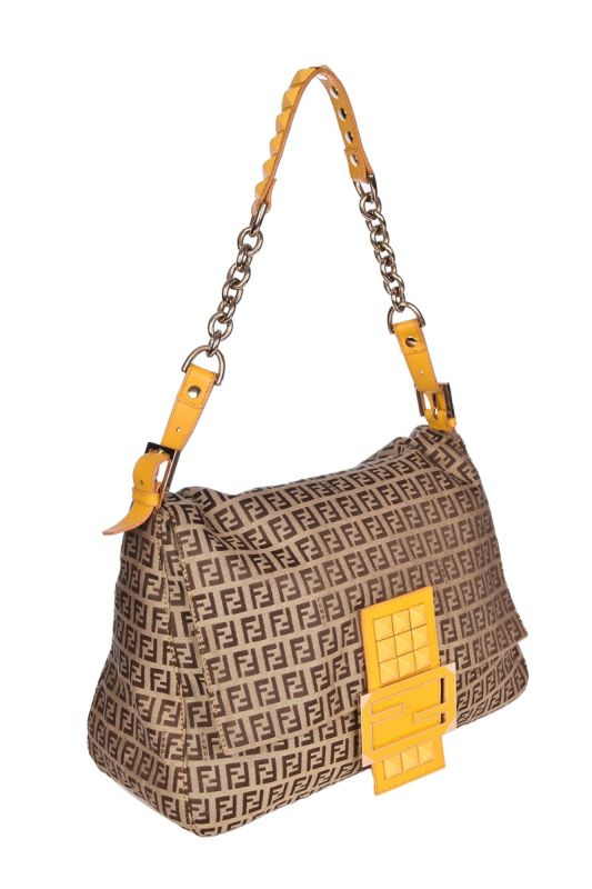 FENDI ZUCCA MAMMA BAGUETTE BAG