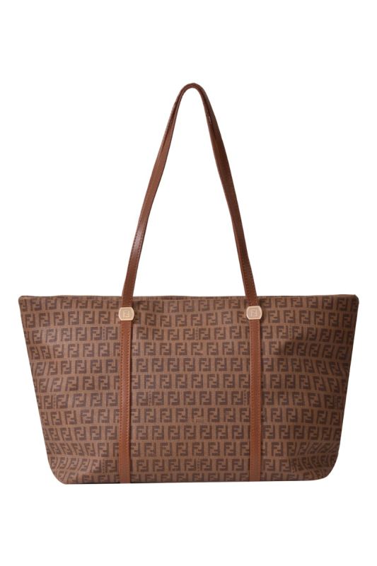 Fendi Zucchino Shopper Tote Bag