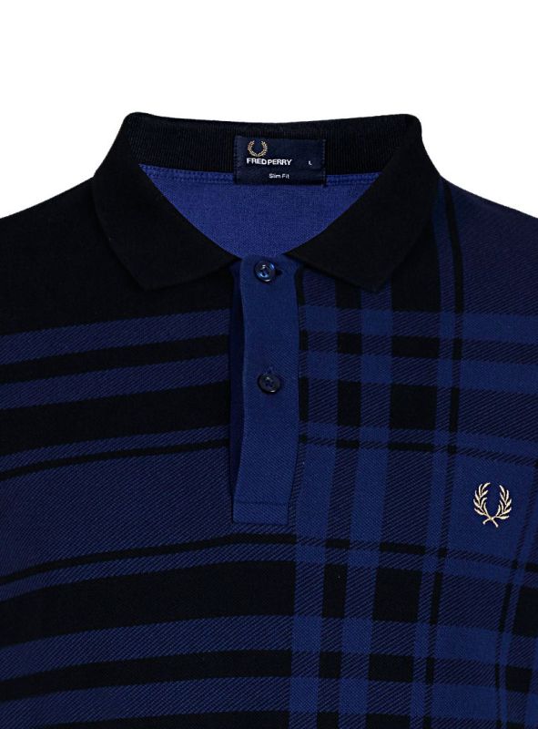 FRED PERRY BLUE STRIPED T SHIRT