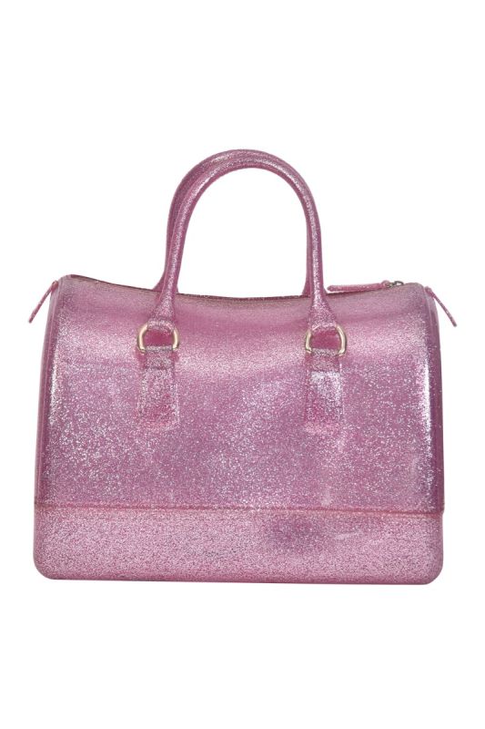 Furla Glitter Pink Jelly Bag