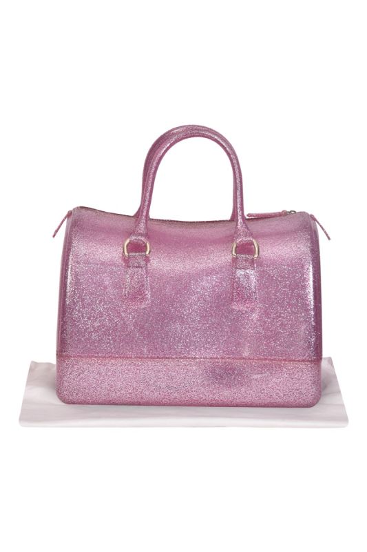 Furla Glitter Pink Jelly Bag