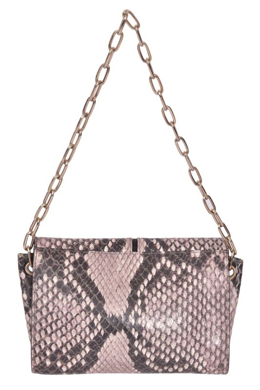 Furla SnakeSkin Embossed Shoulder Bag