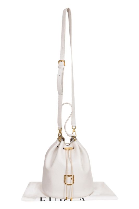 Furla White Bucket Handbag