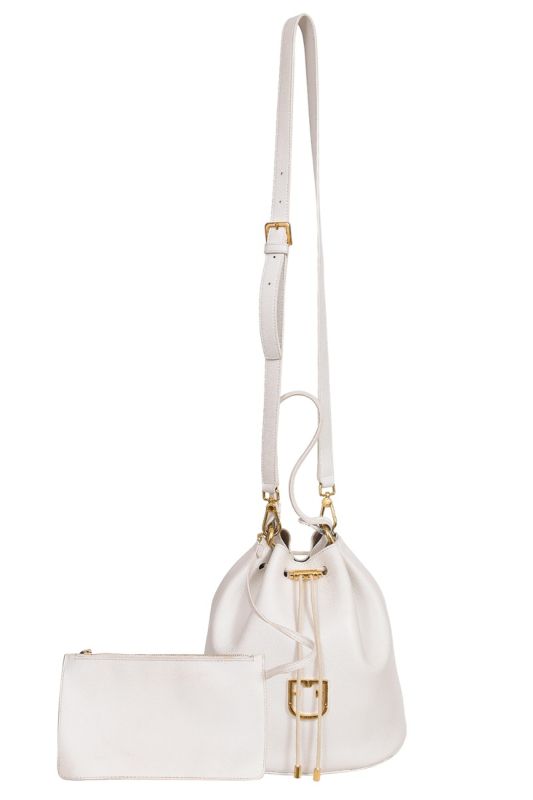Furla White Bucket Handbag