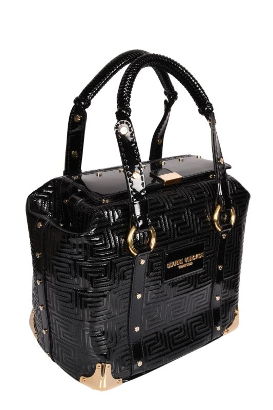 GIANNI VERSACE COUTURE BLACK TOTE BAG