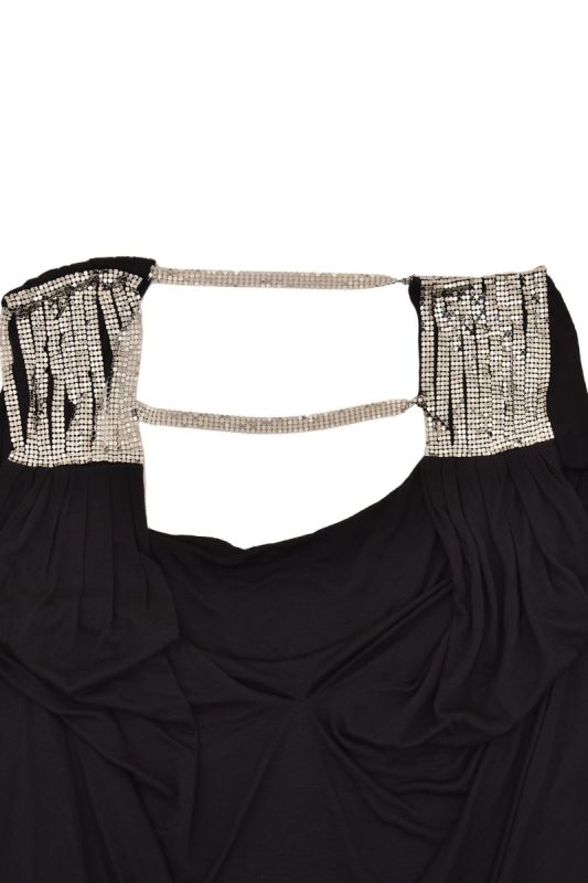 GIANNI VERSACE COWL SEQUINS TOP
