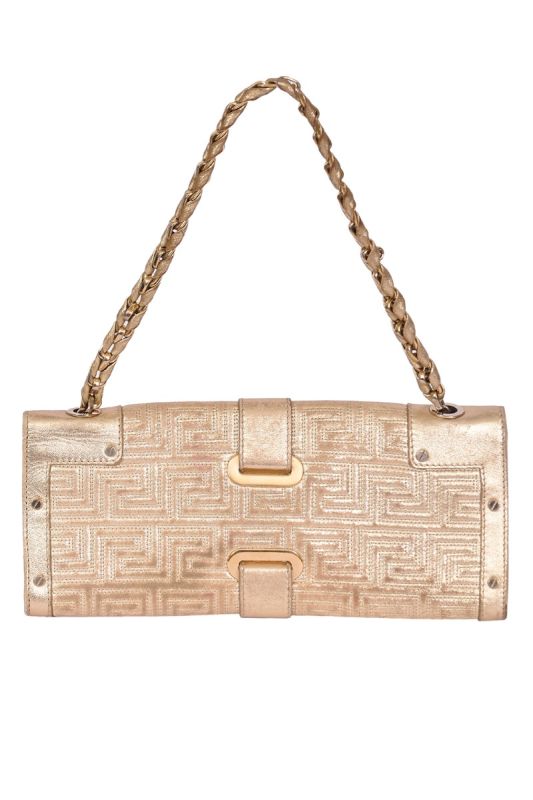 Gianni Versace Golden Quilted leather Sling