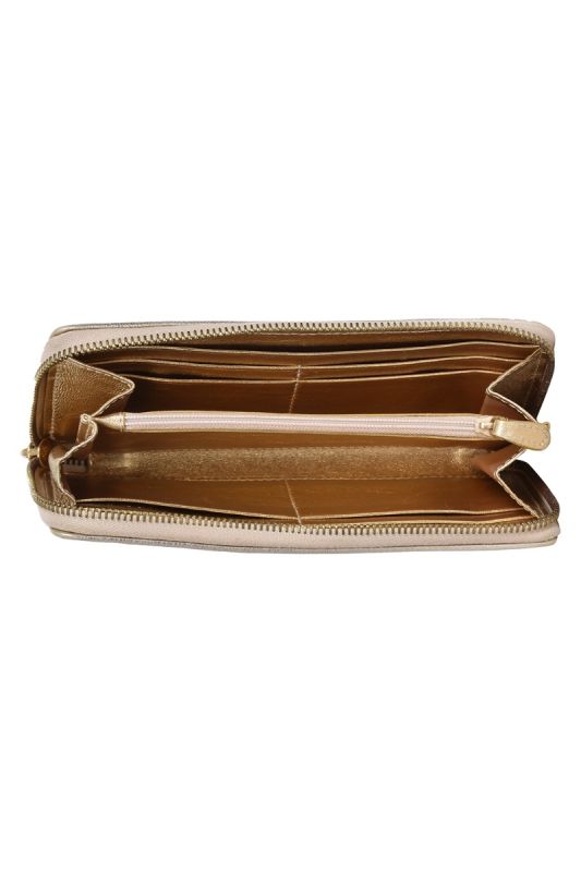 Gianni Versace Logo Beige Wallet