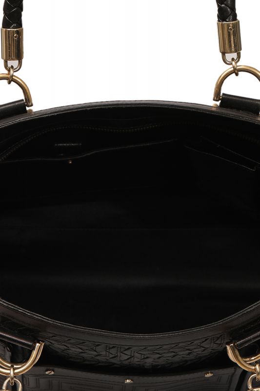 GIANNI VERSACE PATENT LEATHER TOTE BAG RT168-10