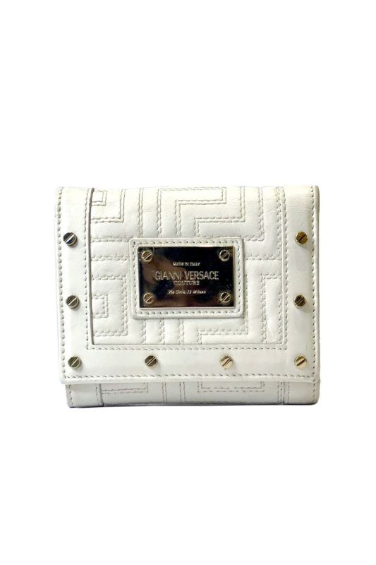GIANNI VERSACE QUILTED BI FOLD WALLET