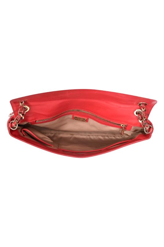 Gianni Versace Red Quilted Patent Leather ShoulderBag