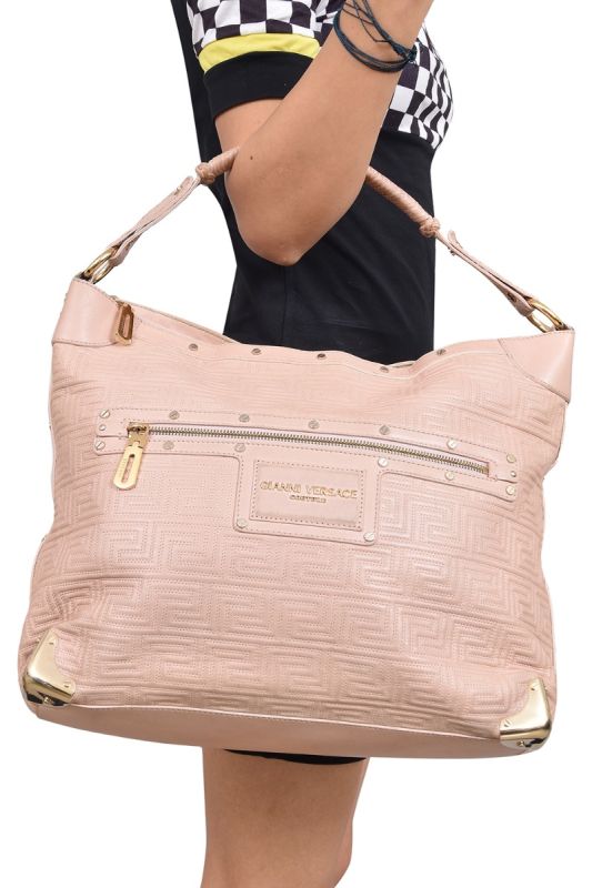 Gianni Versace Textured Hobo Bag
