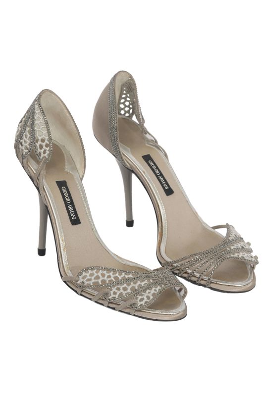 Giorgio Armani Crystal EU 39 Embellished Sandals